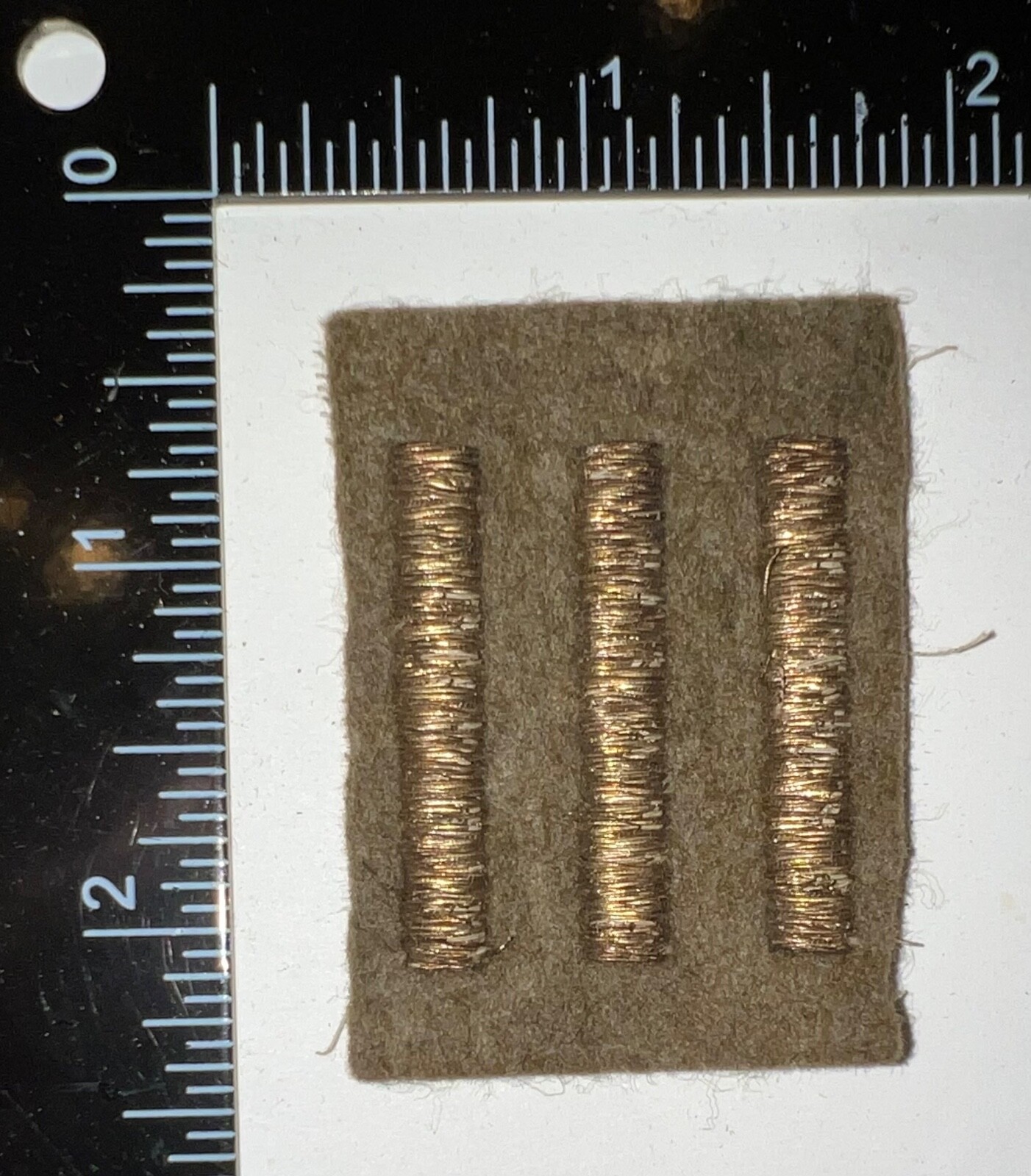 WWII US Army Overseas Bars Hashmarks 6 Months Each TINSEL Insignia Wool ...