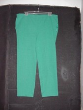 Alfred Dunner Petite  Womens's Size 8 Green Green Pull On Pants