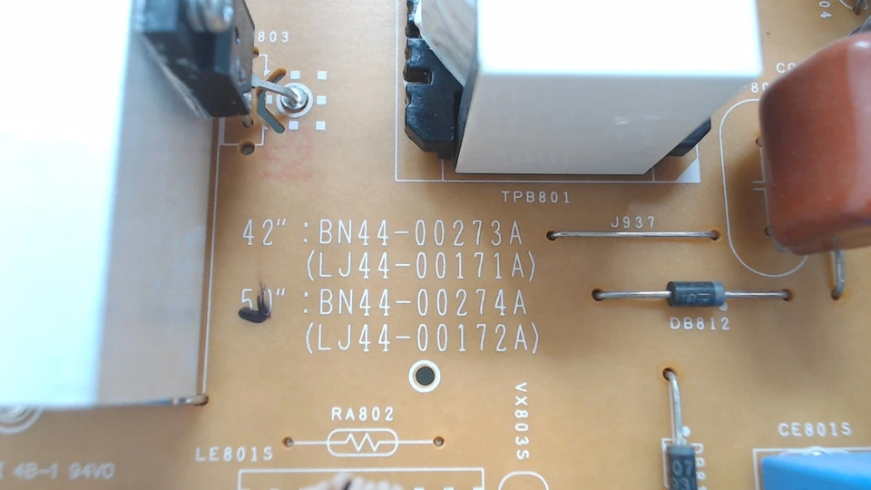 Reparación Nicks Electronics - Placa de alimentación Samsung para serie PN50B - 1 año de garantía Foto 2 de 4