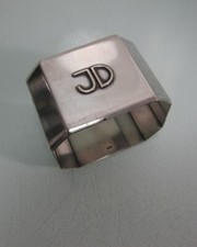 Serviettenring 925 Silber sehr schwer ca. 56,9 Gramm Monogramm Art Deco