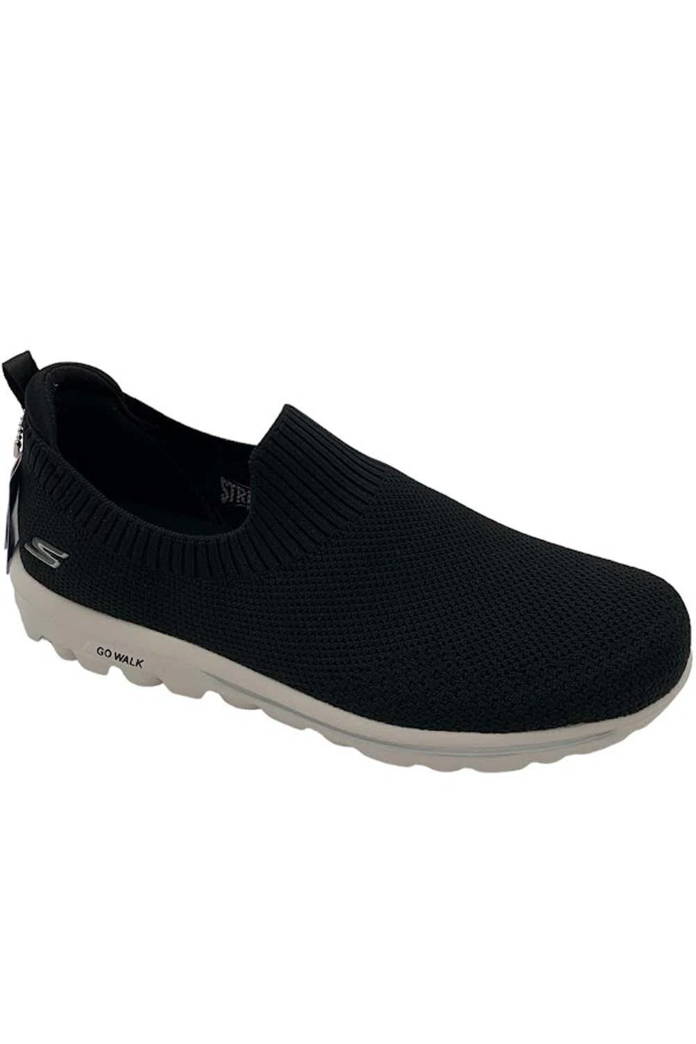 Skechers GOwalk Travel Vegan Washable Knit Slip-Ons Maui Escape Black