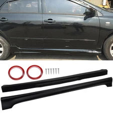 Side Skirt For 2008 2009 2010 11 2012 2013 Toyota Corolla Rocker Panel Body Kits