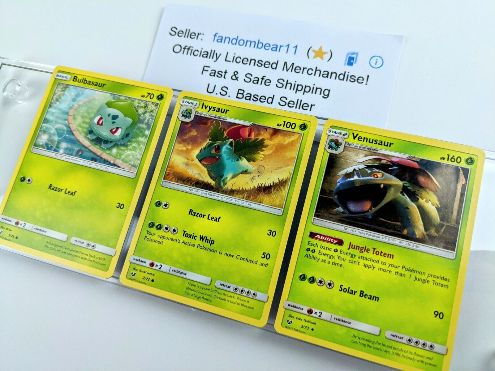 Auction Prices Realized Tcg Cards 2017 Pokemon Sun & Moon Shining Legends  Bulbasaur