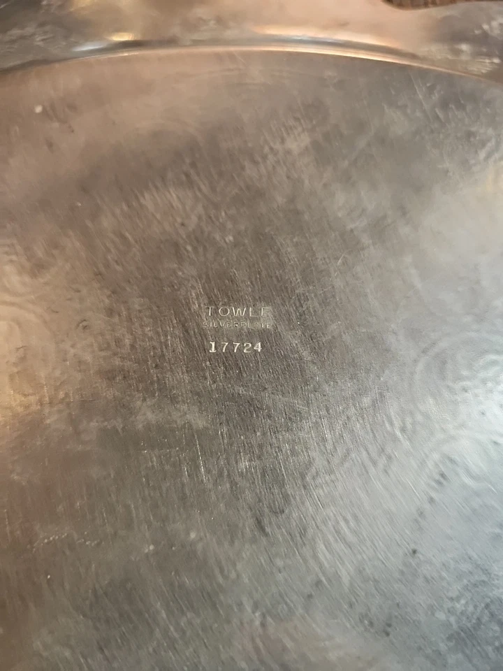 Towle Silver Serving Tray 17724 - 19 Inches Across - Image 3 of 4