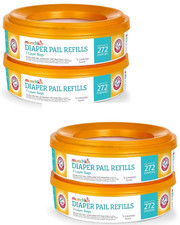 Munchkin Diaper Pail Refill, Lavender Scent, Holds 544 Diapers - Lot Of 2 - New