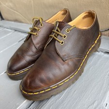 Dr Doc Martens 1561 Brown Leather Oxford Shoes Made In England Men UK 6 US 7 VTG