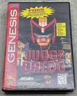 Authentic Judge Dredd Sega Genesis Game Complete with Manual CIB