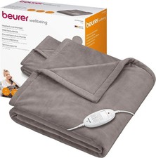 Beurer Electric Blanket HD75 NO BOX Soft Heated Throw Taupe 180 x 130 cm Soft