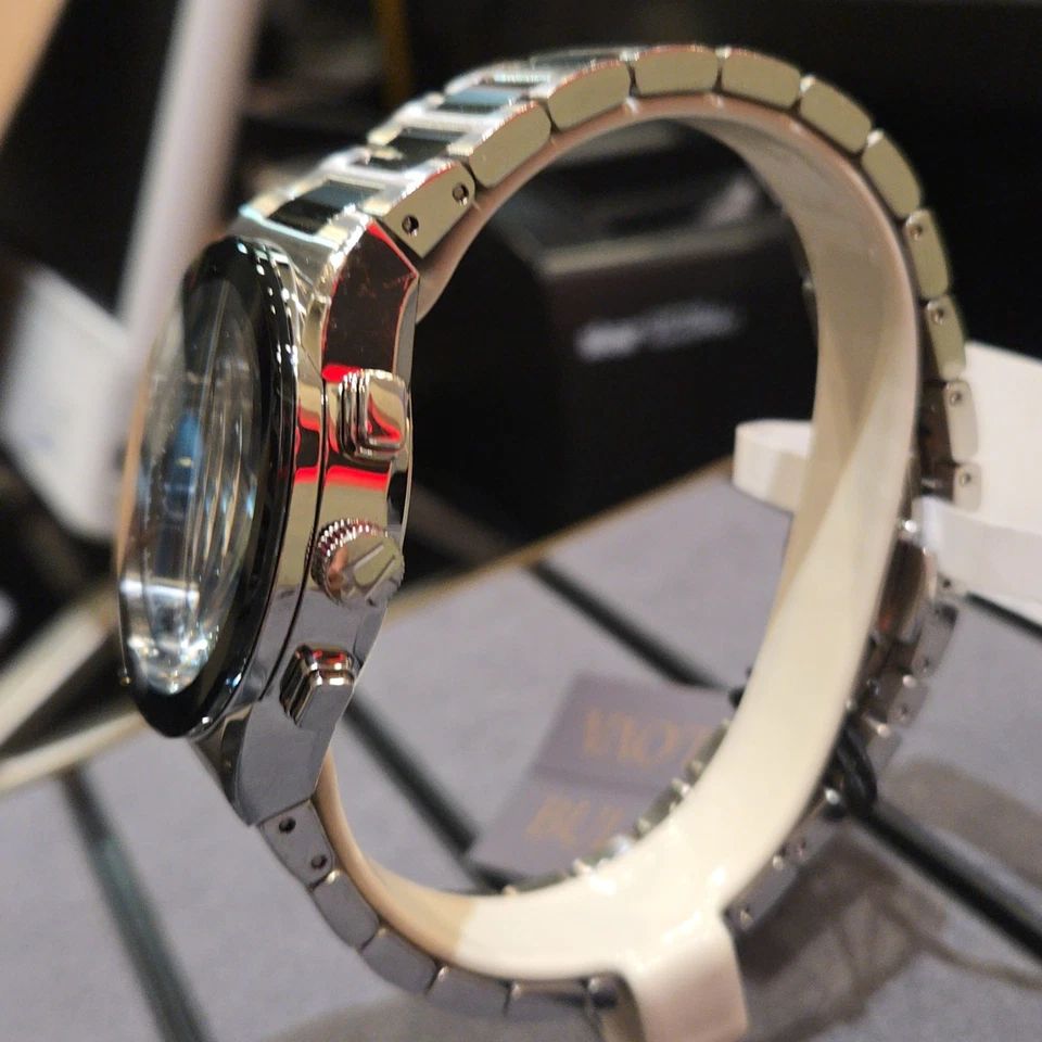 宝路华男士腕表黑色表盘不锈钢计时腕表*商店展示96C149 — 第 3/4 张图片