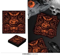20 Servietten Halloween Gothic 33X33Cm Kindergeburtstag Party-Dekoration