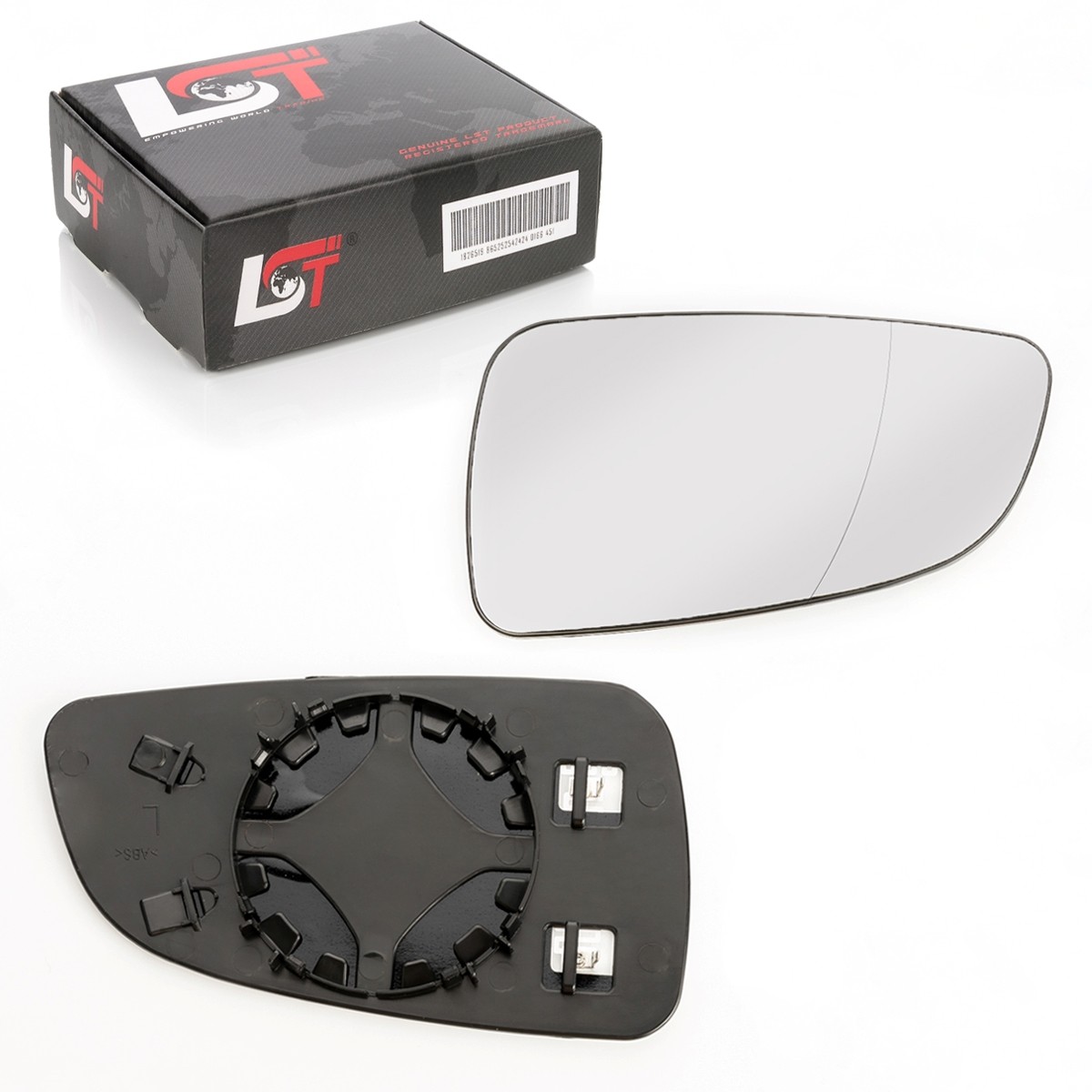 Mirror Glass Aspherical Electric Convex Left for OPEL ASTRA H