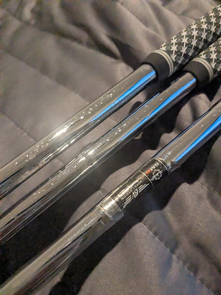 Rechts Titleist SM6 Tour Chrome,Stahlgrau Wedge Set.52,56,60.Vokey - Bild 3 von 4