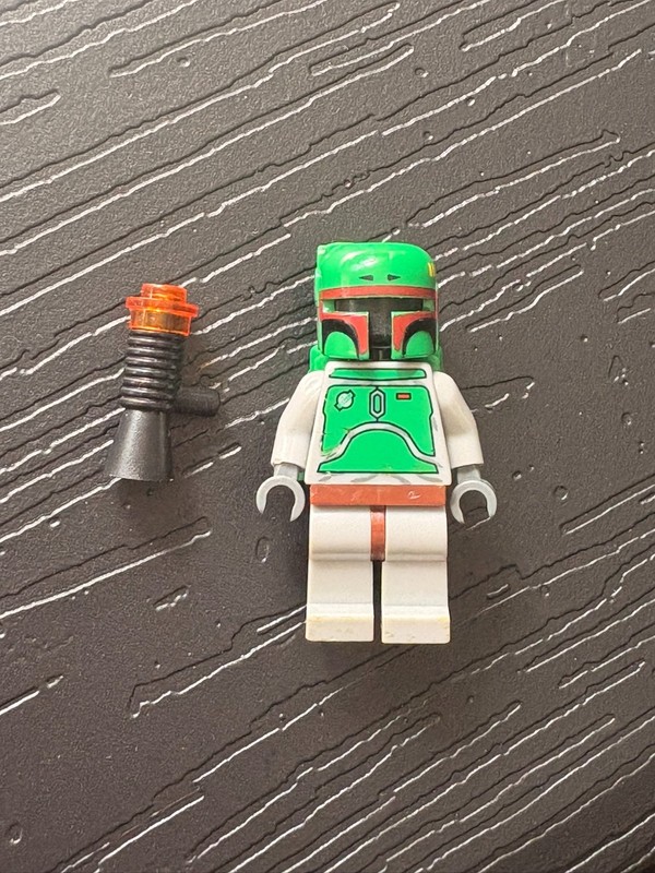 LEGO 2006 Star Wars Minifigure Boba Fett sw0002a Bluish Gray Bounty Hunter 6210