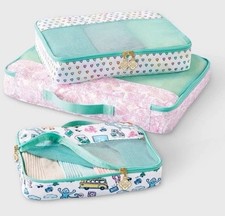 Roller Rabbit x Target 3pc Packing Cube Set White/Teal