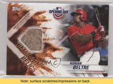 2019 Topps Opening Day Diamond Relics Adrian Beltre #DR-AB HOF READ 9ca