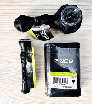 Black EYCE Travel Kit   Spoon, Solo & Shorty Silicone Pipes   Durable, Compact