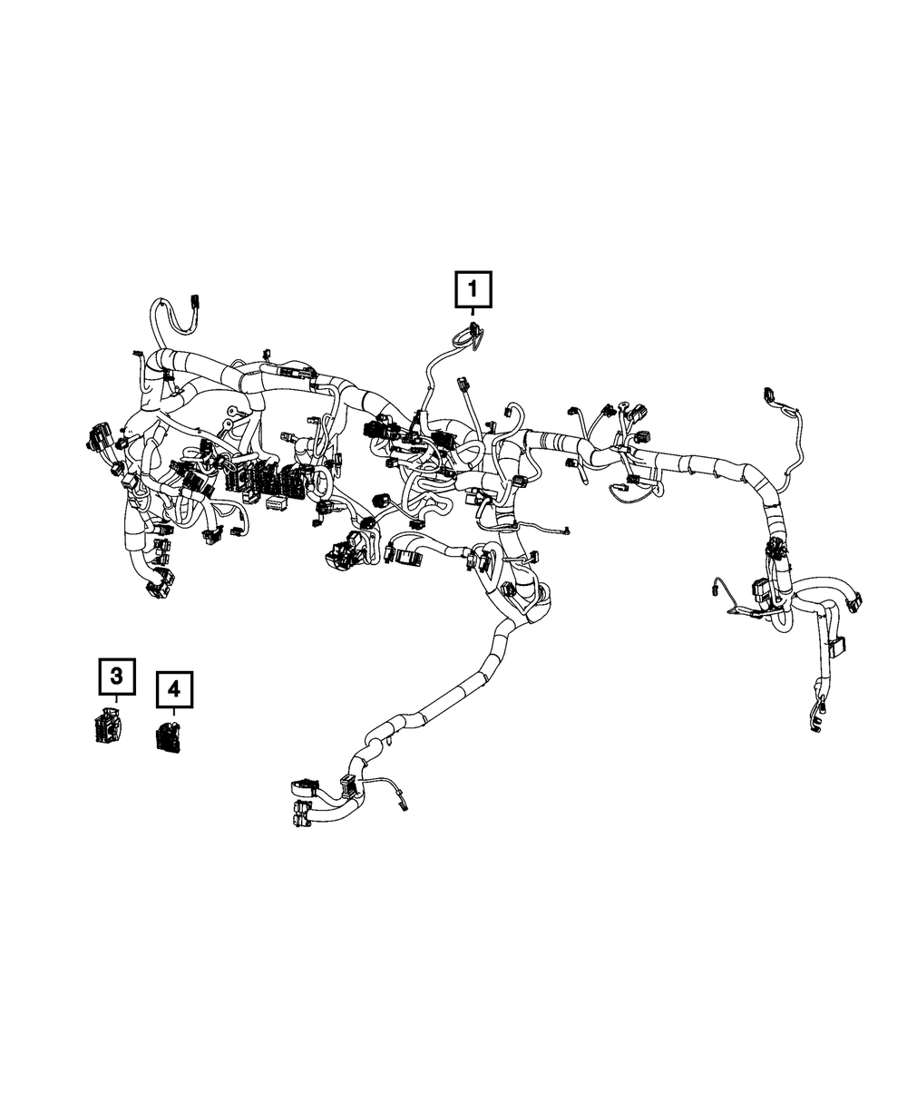Genuine Mopar Instrument Panel Wiring 68585902AA