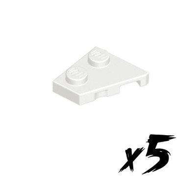 5x LEGO 24299   2x2 Flügel links   wedge   weiß   white