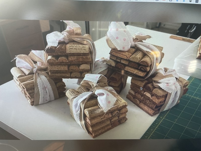 wine cork coasters - hand made coaster sets from various wine corks