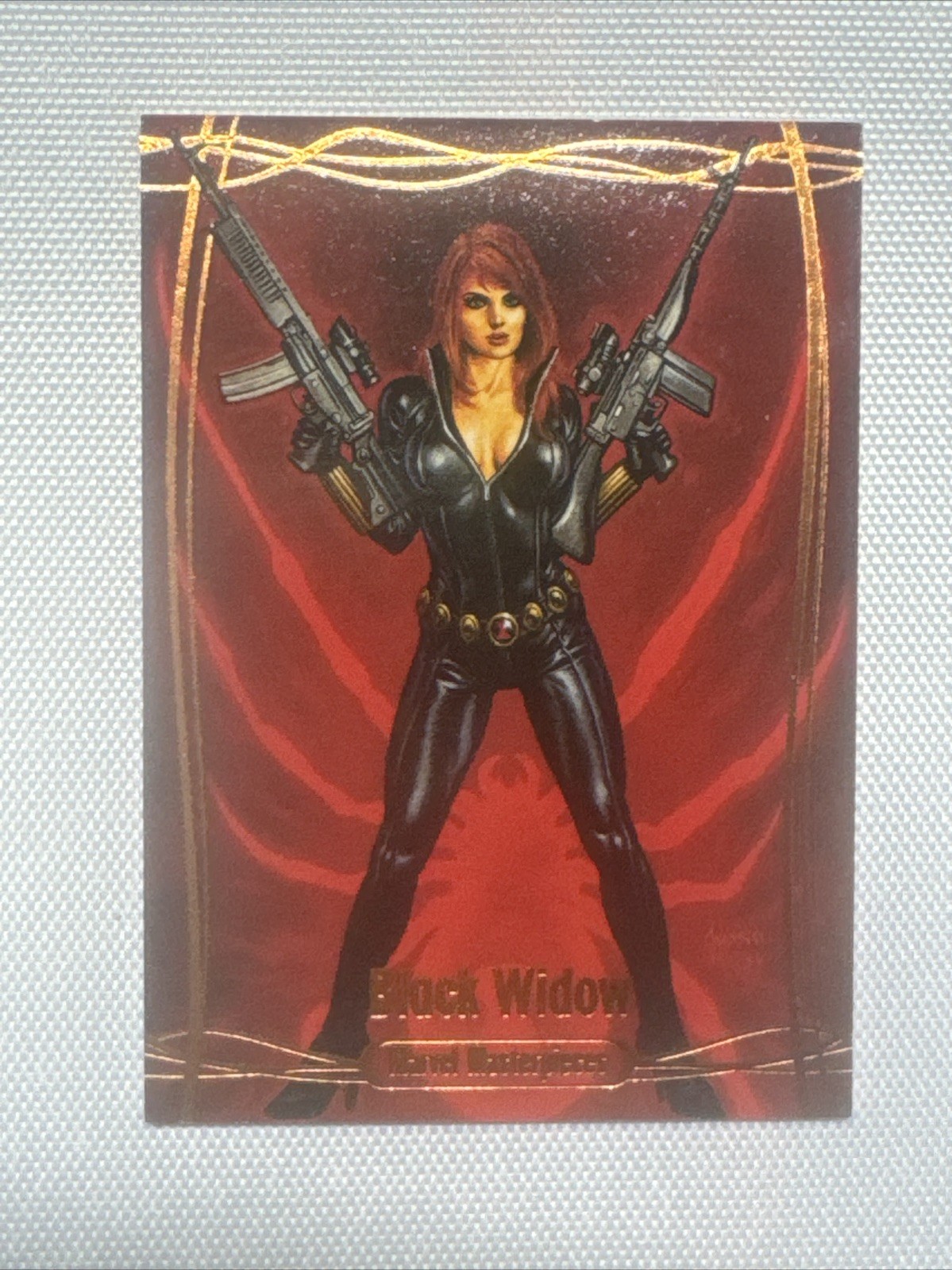 2016 Marvel Masterpieces BLACK WIDOW #63 Legendary ORANGE  /99 Joe Jusko