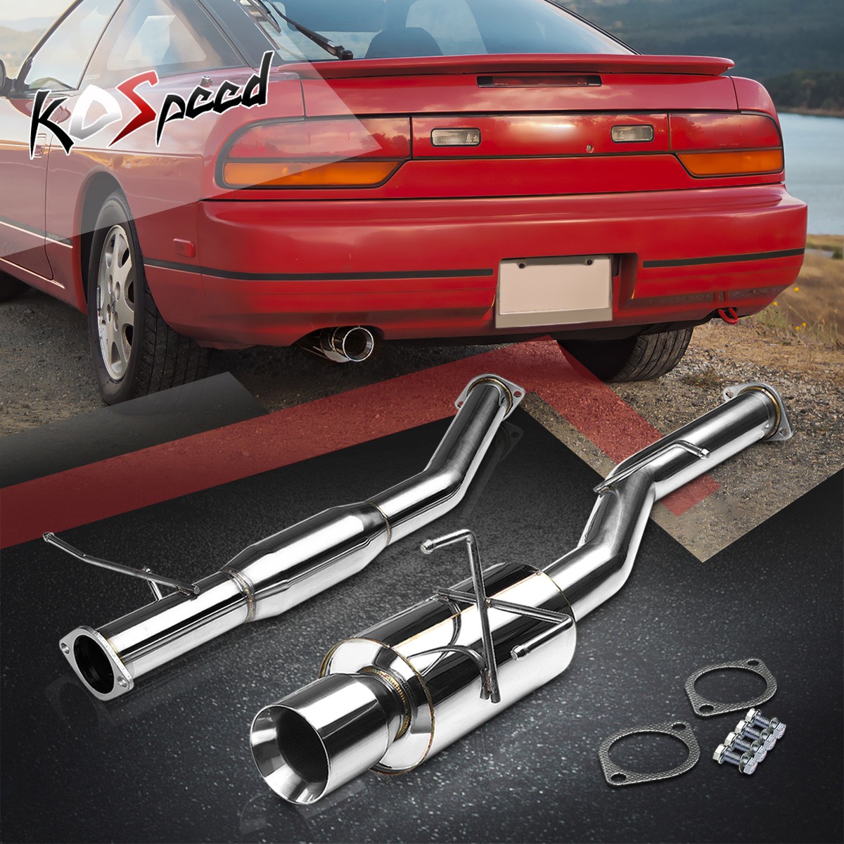 FOR SILVIA S13 KA24/SR20 STAINLESS CATBACK