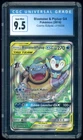 2019 Pokemon Blastoise & Piplup GX Alternate Art Cosmic Eclipse 215/236 CGC 9.5