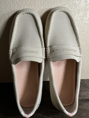 Rothy's The Driver Driving Loafer Slip On  Beige  Size 8 NWOB