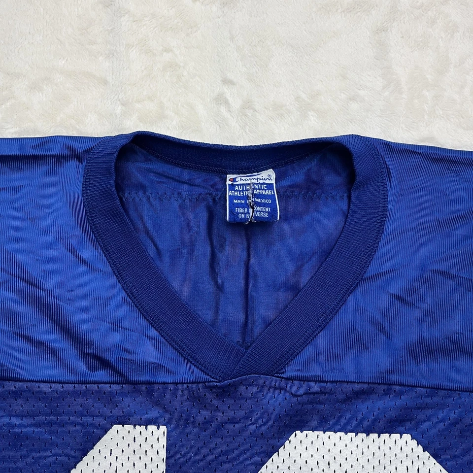 Camiseta Campeón Indianapolis Colts Hombres 48 Extra Grande Azul NFL Peyton Manning 18 Foto 2 de 4