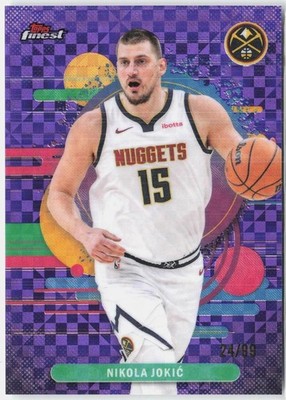 2025-26 Finest #157 Nikola Jokić Purple X-Fractor #/99