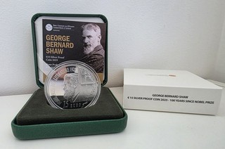 Coffret 15€ Euros Argent 925/1000 Irlande 2025 George Bernard Shhaw 28 28g