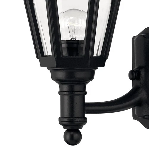 Hinkley Lighting H1419 18"H 1 Light Lantern Outdoor Wall Sconce - Black - Picture 4 of 5