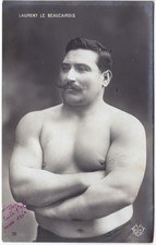 RPPC - Handsome French wrestler Laurent le Beaucairois - Gay interest