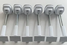 Lot of 12 -  7 inch Alpha inVue Retail Security Locking Peg Slatwall Hooks LP