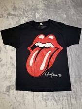 Vintage Rolling Stones Band T-shirt Rock 1989 North American Tour Mens Large Exc