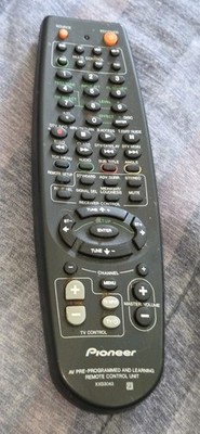 Genuine OEM Pioneer XXD3043 AV Pre-Programmed and Learning Remote Control Unit