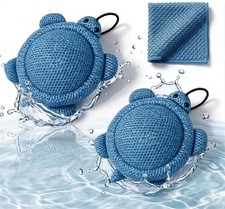 Hot Tub Scum Absorber 2 Pack Turtle Oil Absorbing Sponge for Spa Pool, Fl...