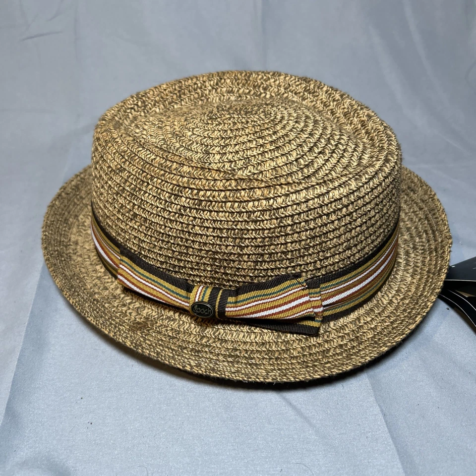 Epoch Hats Company S/M Hombre Marrón Claro Fedora Multicolor Banda para Sombrero Nueva con Etiquetas Foto 4 de 4