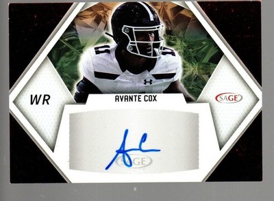 2023 SAGE Artistry Autographs Red #ARTAC Avante Cox