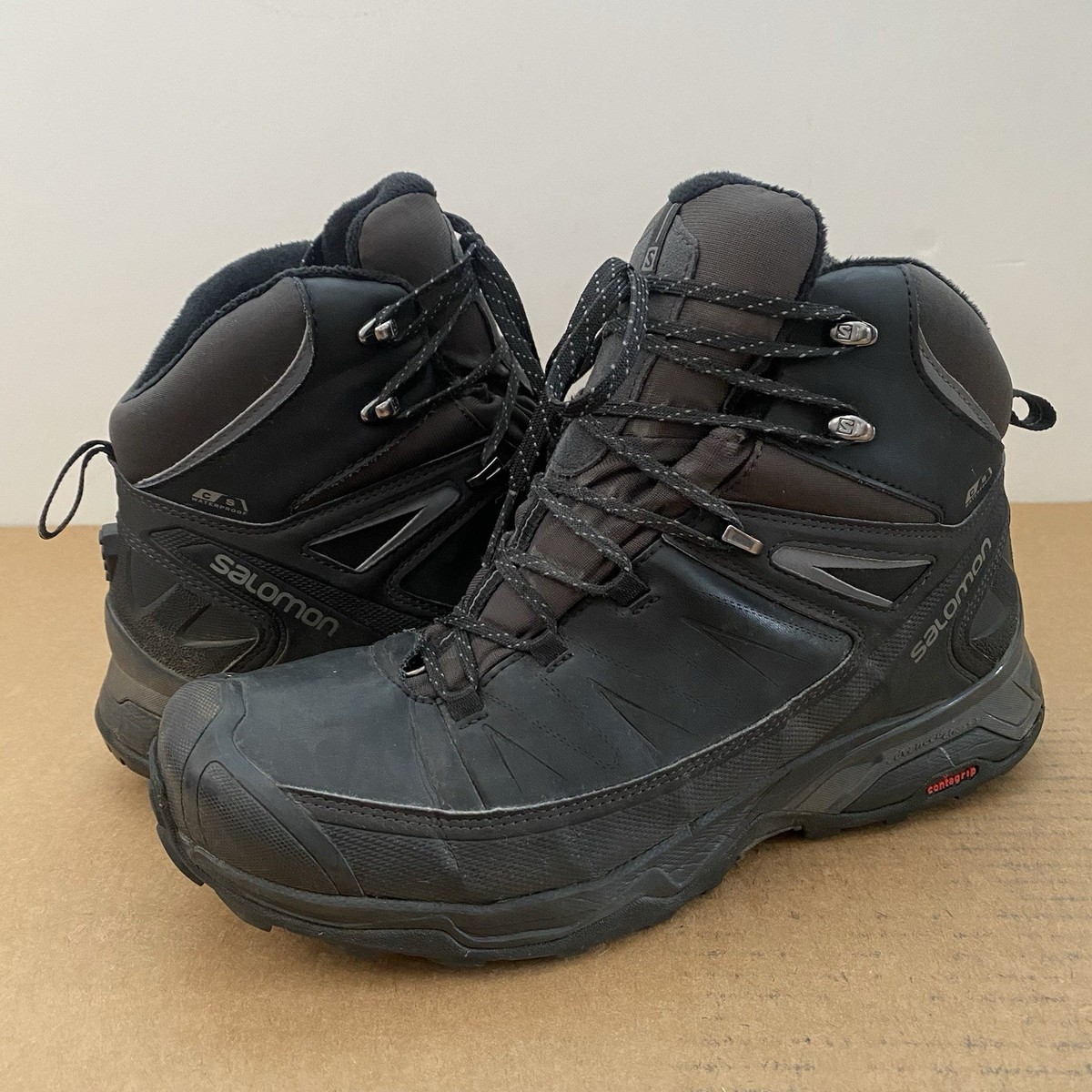 Salomon X Ultra Mid Winter CS WP Boots Mens Size 8 Black  display picture 3