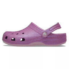 NEW Crocs Classic Iridescent Glitter Clog Hydrangea Womens 6