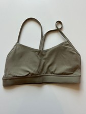 Lululemon, Flow Y Bra Nulu Light Support, A  C Cups, Sheer Oak, 6