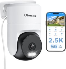 Indoor/Outdoor 2.5K Security Camera with Motion Tracking  Cloud Storage Options
