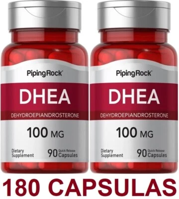 PIPING ROCK DHE A100mg 2x90 capsulas BIENESTAR EN GENERAL, ANTIEDAD,