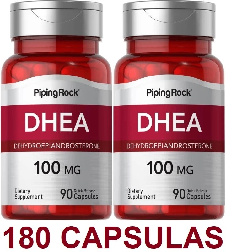PIPING ROCK DHE A100mg 2x90 capsulas BIENESTAR EN GENERAL, ANTIEDAD,