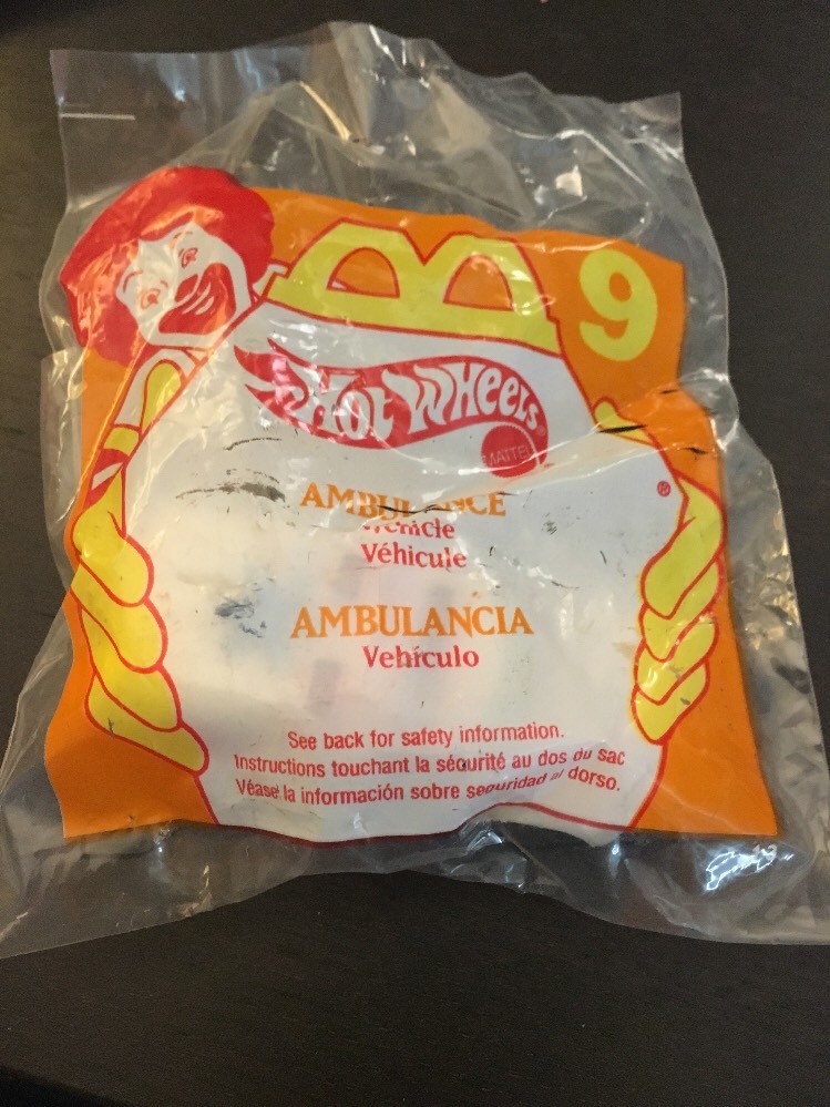 1997 McDonalds Happy Meal Toy - Hot Wheels - Ambulance -  #9 