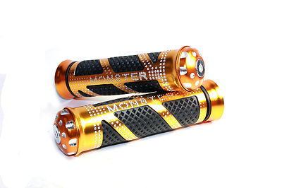 7/8" Motorcycle Handlebar Grips - CNC Rubber, Fits Honda, Yamaha, Ducati, Kawasaki Cruisers