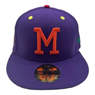 NWT New Era 59Fifty Milwaukee Braves Purple 1957 World Series Hat