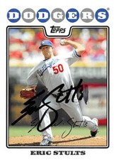 Eric Stults autographed baseball card (Los Angeles Dodgers) 2008 Topps #UH162