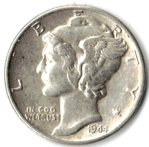 1944 MERCURY DIME in UNCIRCULATED condition ~ PLEASE SEE THE SCAN. stk 44-13