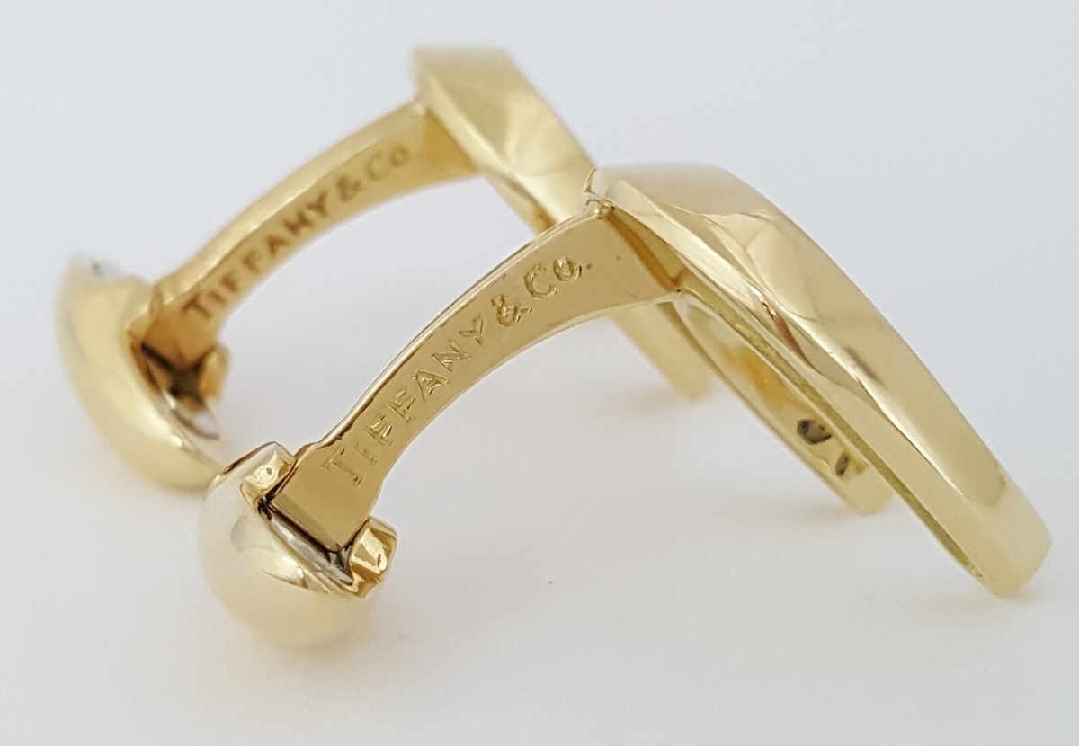 Vintage Tiffany & Co 18k Yellow Gold Horseshoe Cufflinks